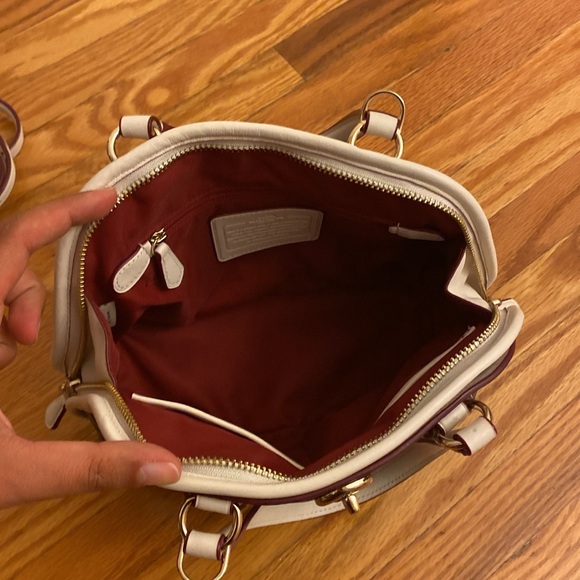 BNWOT Coach Signature Mini Prince Street Jacquard Satchel with Crossbody Strap - Picture 5 of 11